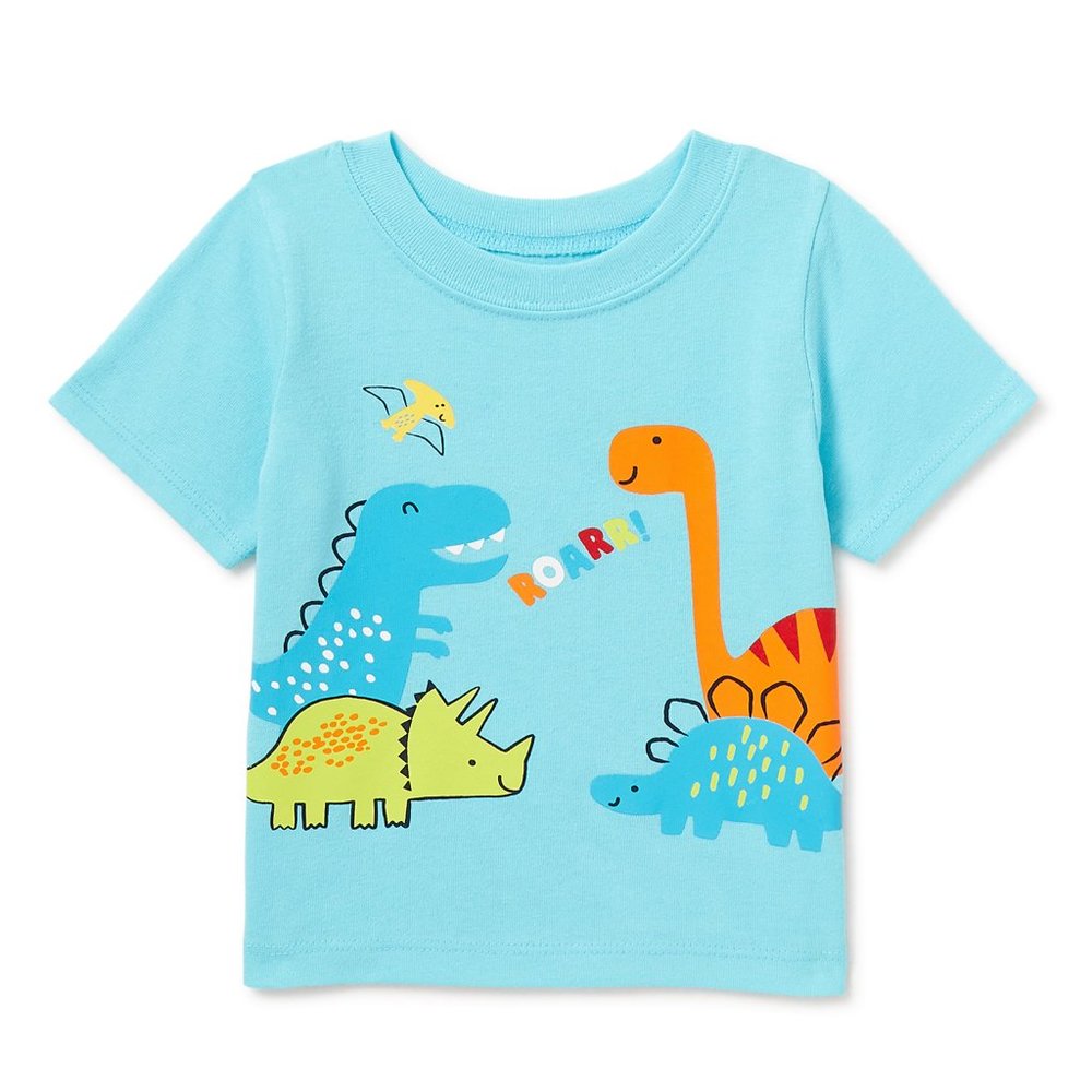 Garanimals Baby Boys' Dinosaurs "Roar" Short Sleeve Tee 3-6 Months NWT